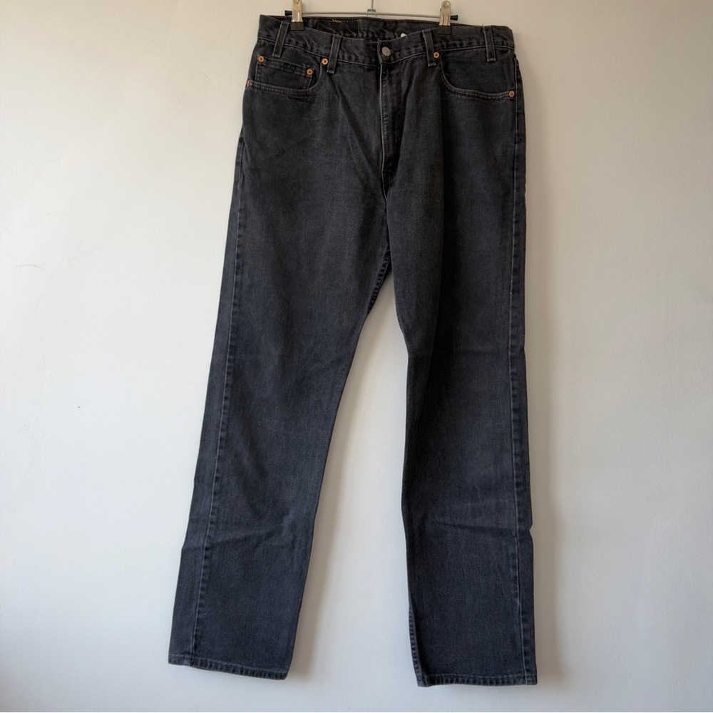 Men's Black Straight-Leg Jeans Levi's‎ 505